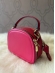 Bolsa média pink/dourado