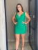 Vestido em montaria verde