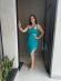 Vestido midi canelado