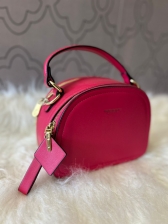 Bolsa média pink/dourado