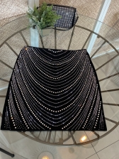 Saia glam pedraria em arcos